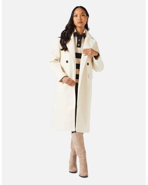 PRINCIPLES Natural Ladies Maxi Double Breasted Coat
