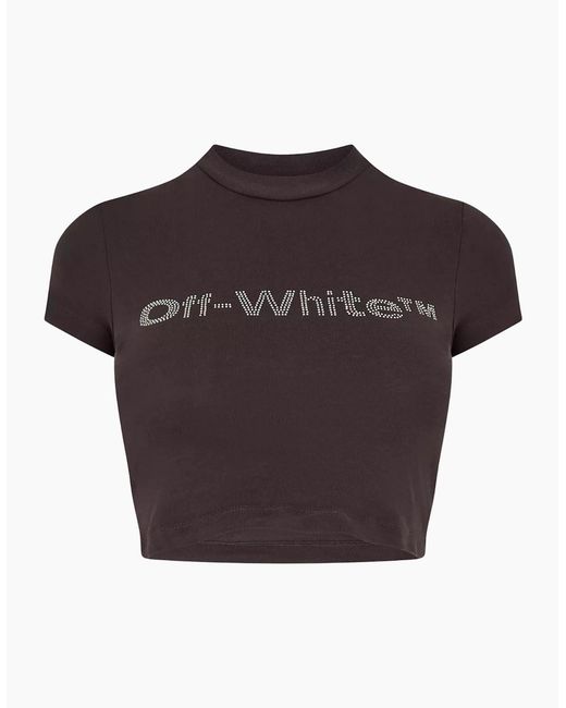 Off-White c/o Virgil Abloh Purple Bling Bounce 90S Fit Tee Dark
