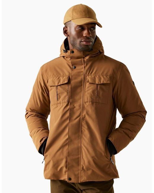 Regatta Brown Eamont Insulated Waterproof Jacket for men