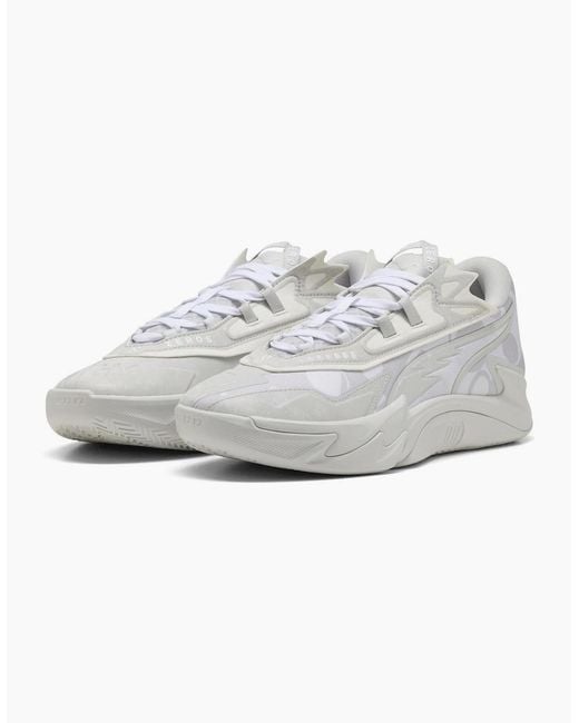 PUMA Gray Scoot Zeros Ii Basketball Trainers for men