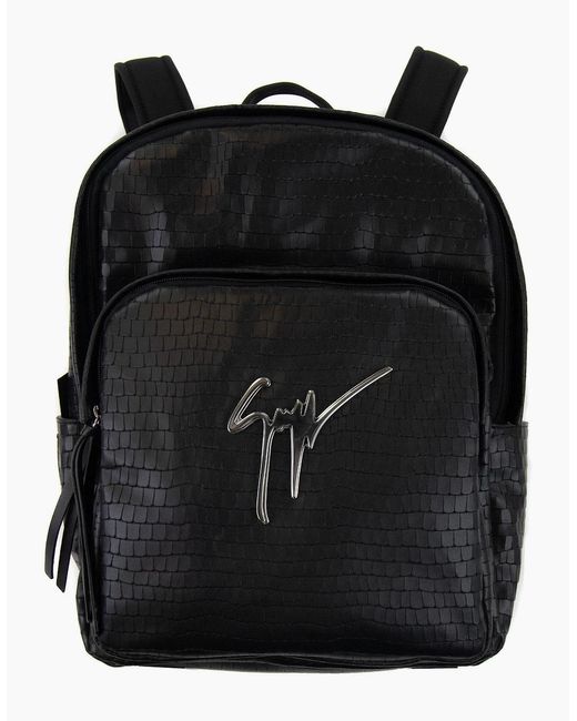 Giuseppe Zanotti Black Signature Borse Carry Backpack for men