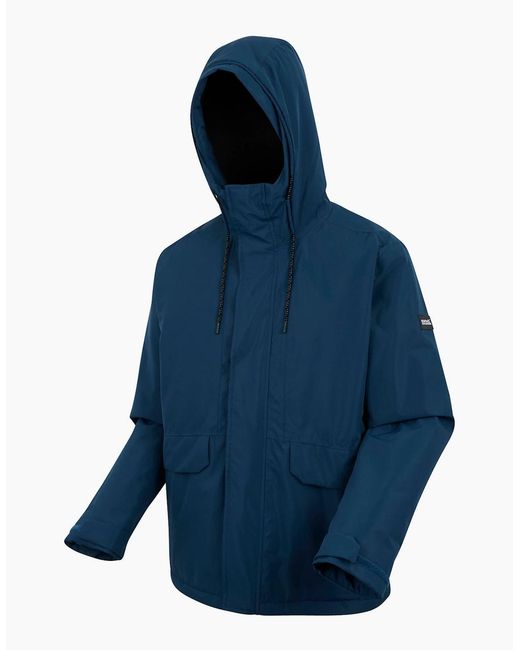 Regatta Blue Sterlings Insulated Waterproof Jacket for men