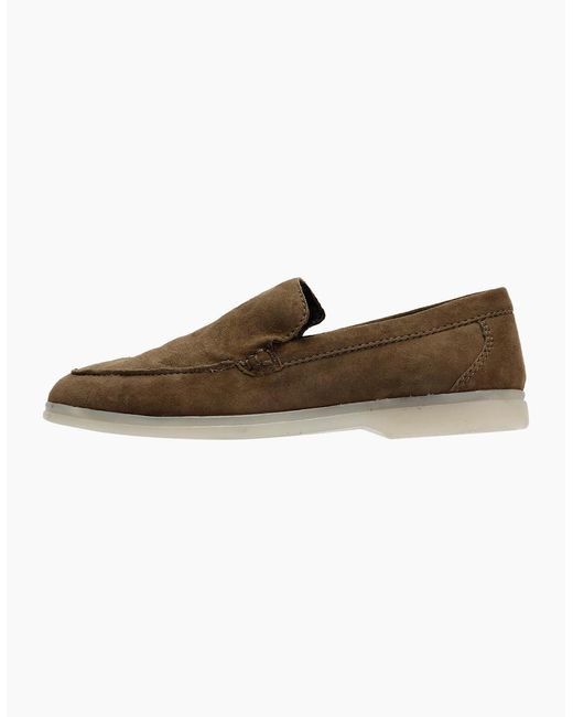Hudson Brown Sydnee Khaki Suede Loafer for men