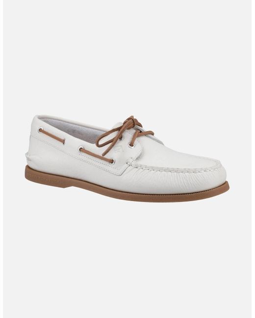 Sperry Top-Sider White Authentic Original 2-Eye Boat Shoes for men