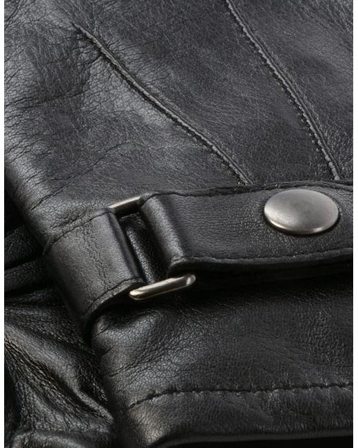 Ashwood Leather Black Leather Gloves for men