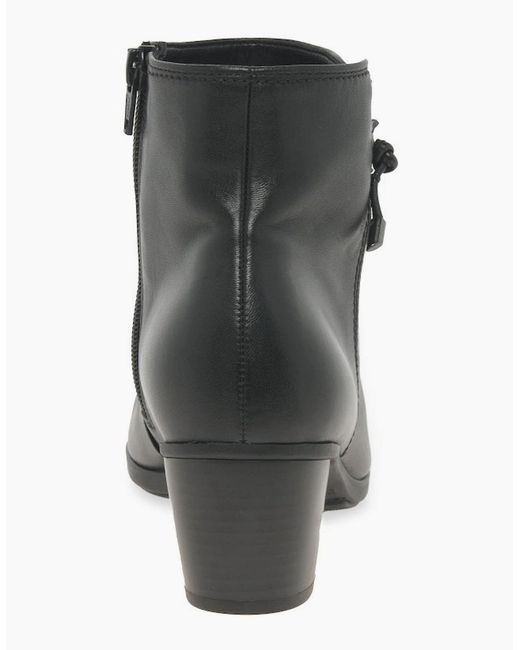 Gabor Black Ela Ankle Boots