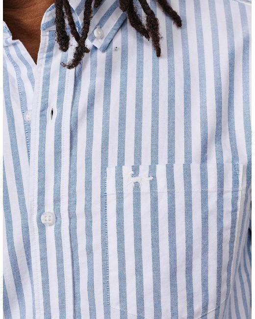 aubi White Aldridge Oxford Button Down Shirt for men