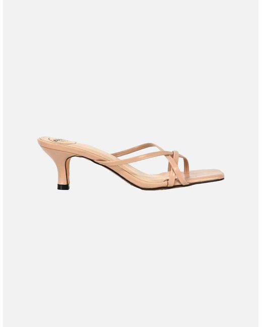 XY London Pink Ladies Dream Kitten Heel Mules