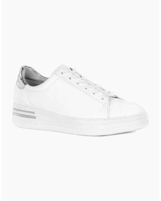 Gabor White Keystone Trainers