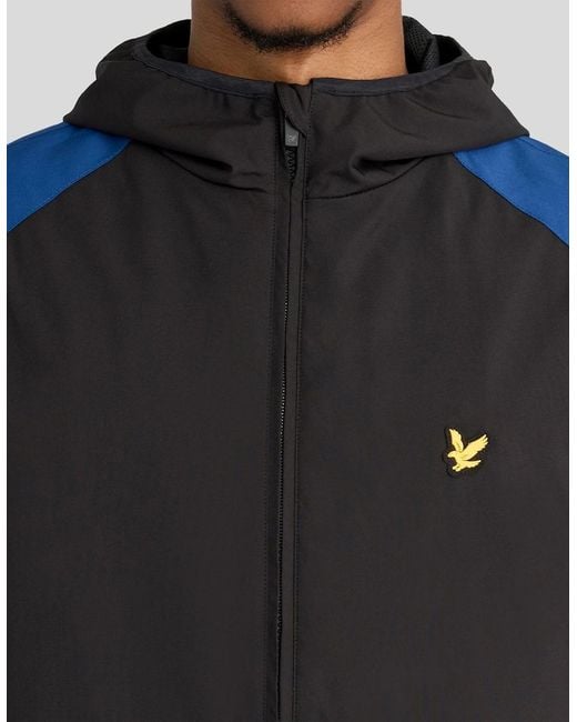 Lyle & Scott Gray Sports Panelled Windbreaker Jacket for men