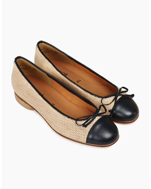 Gabor White Dulford Ballet Pumps