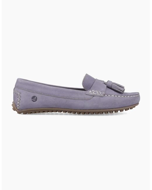 Sperry Top-Sider Gray Sperry Salvador Slip On Nubuck Lilac Moccasins Shoes