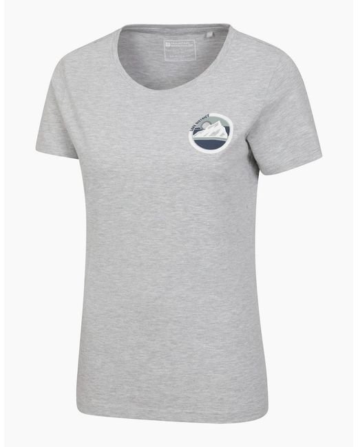 Mountain Warehouse Gray Ladies Lake District Tree Ring Organic T-Shirt