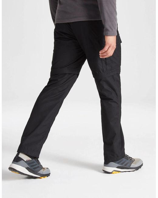 Craghoppers Black Expert Kiwi Tailored Trousers for men