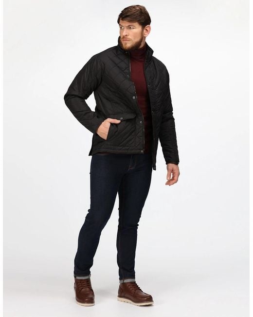 Regatta Black Professional Quilted Jacket for men