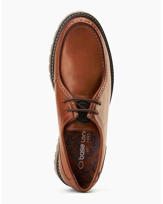 Base London Brown Carbon Wallabe Shoes for men