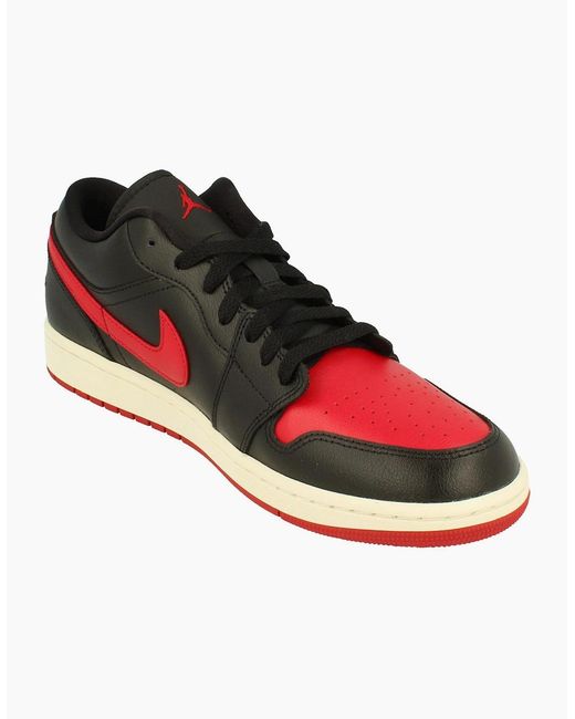 Nike Red Air Jordan 1 Low Trainers Dc0774 061
