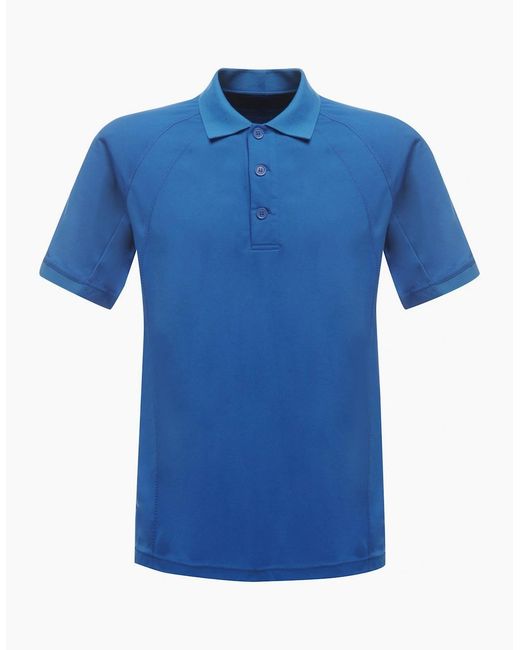 Regatta Blue Hardwear Coolweave Short Sleeve Polo Shirt for men