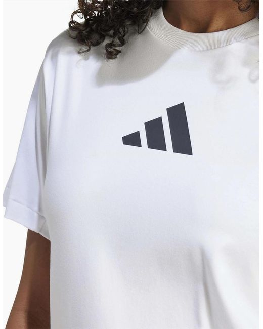 Adidas White W Z.N.E. Tee T-Shirt