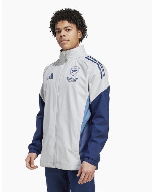 Adidas Blue Afc Aw Jkt for men