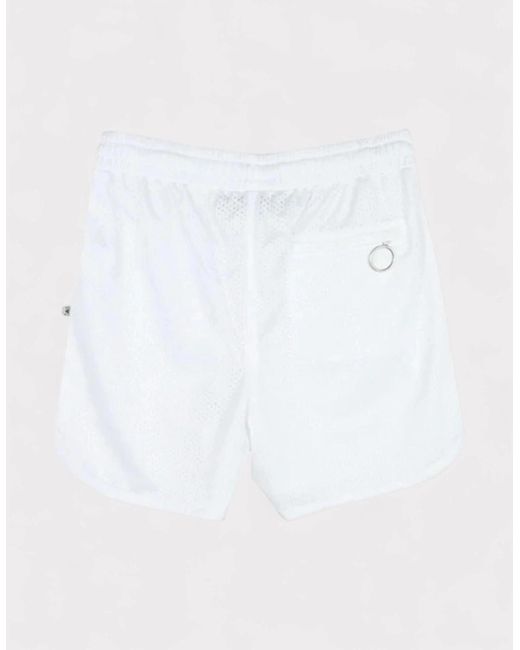 Off-White c/o Virgil Abloh White Caravaggio Diag Stripe Shorts for men