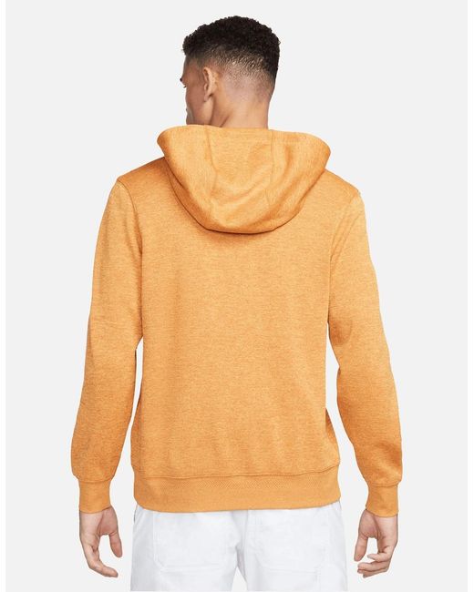 Nike Orange Dri-Fit Golf Hoodie for men