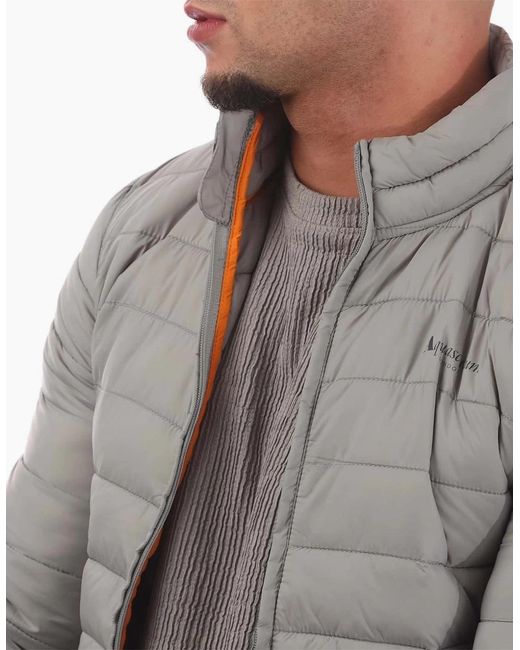 Aquascutum Gray Puffer Jacket for men
