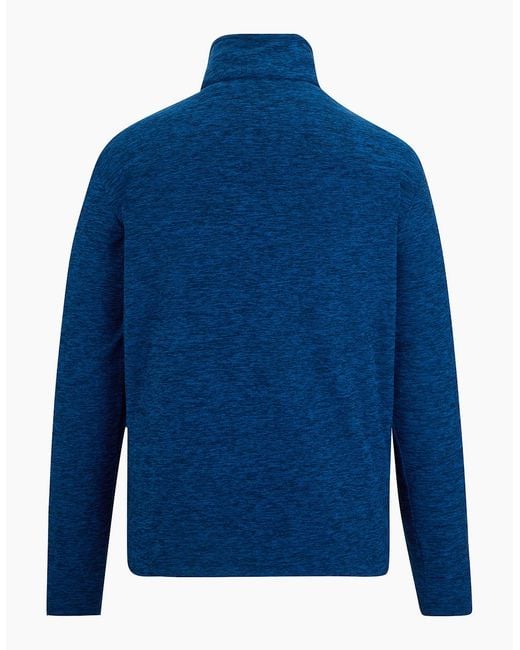 Regatta Blue Thompson Marl Half Zip Fleece Jacket for men