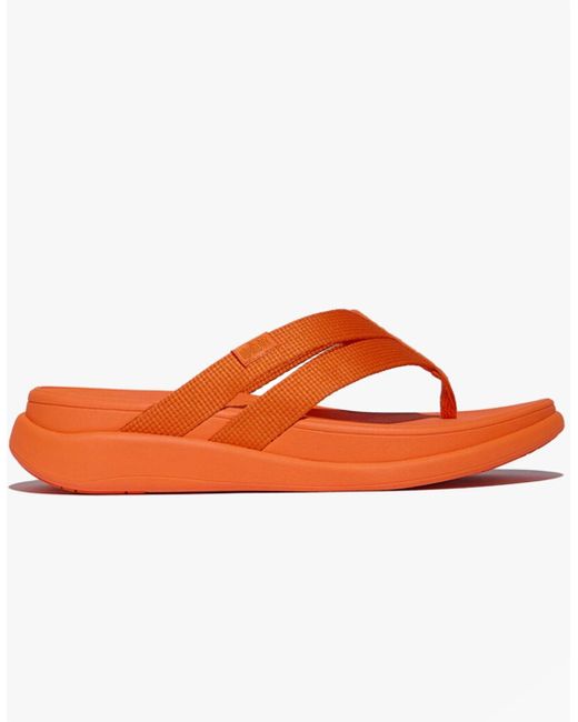 Fitflop F-Mode Go Flip Flops Satsuma in Orange | Lyst UK