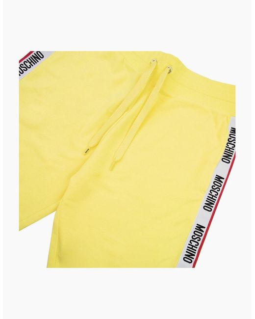Moschino Yellow Underwear Logo Tape Shorts 0021 for men