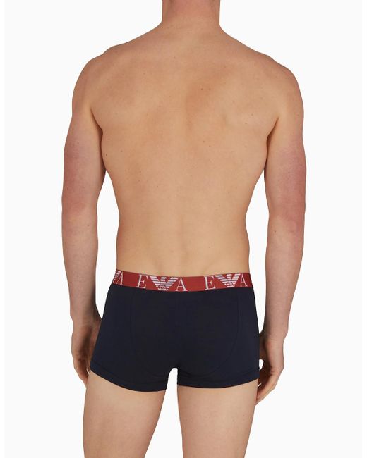 Emporio Armani Blue 3 Pack Trunk for men