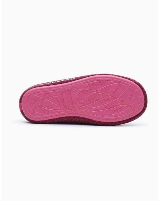 Hush Puppies Red The Good Slipper Polyester Bordeaux Slippers