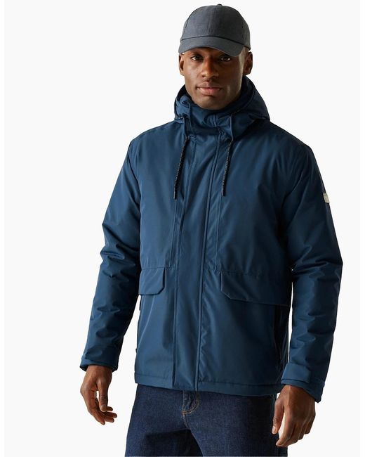 Regatta Blue Sterlings Insulated Waterproof Jacket for men