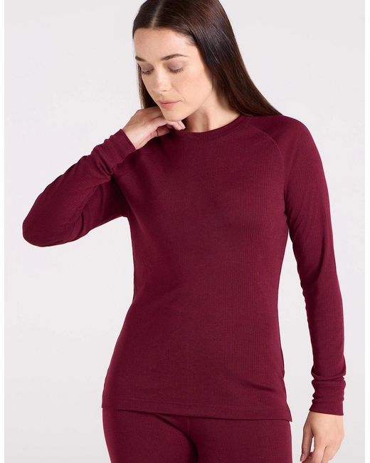 Mountain Warehouse Red Ladies Talus Long-Sleeved Top
