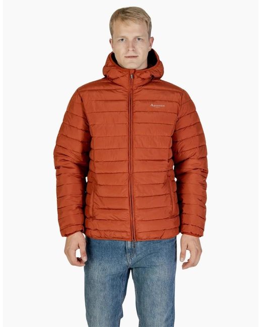 Aquascutum Orange Active Rlg Active 100 Gr Winter Rust Hooded Jacket for men
