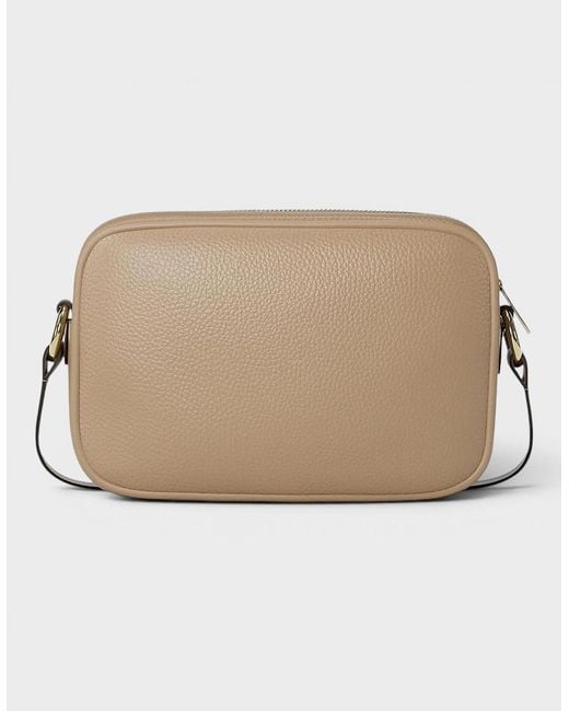 Michael Kors Natural Jet Set Travel Leather Camera Bag Camel