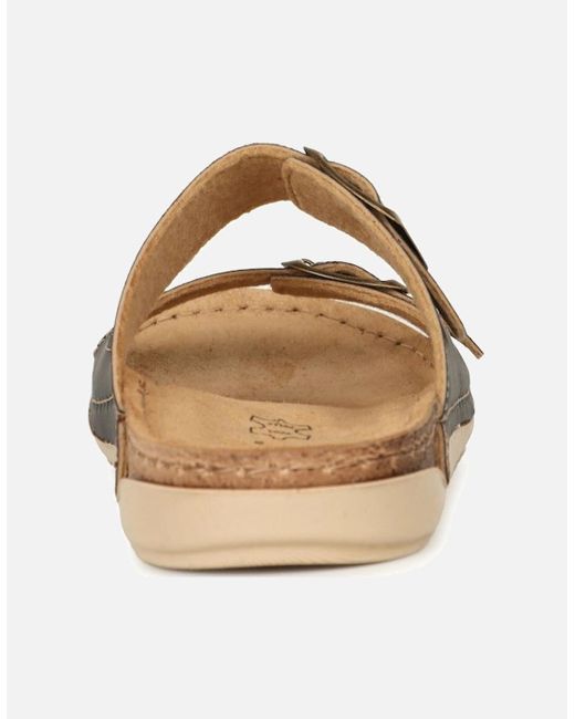 Lotus Brown Trento Sandals