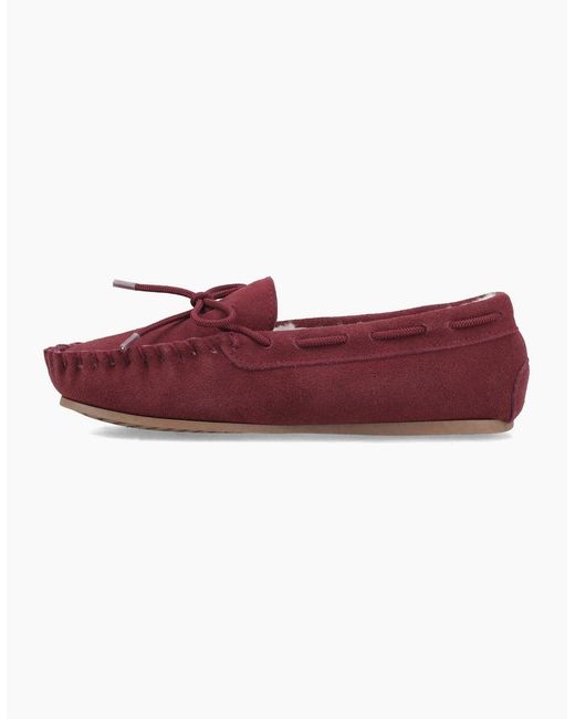 Hush Puppies Red Allie Suede Bordeaux Slippers