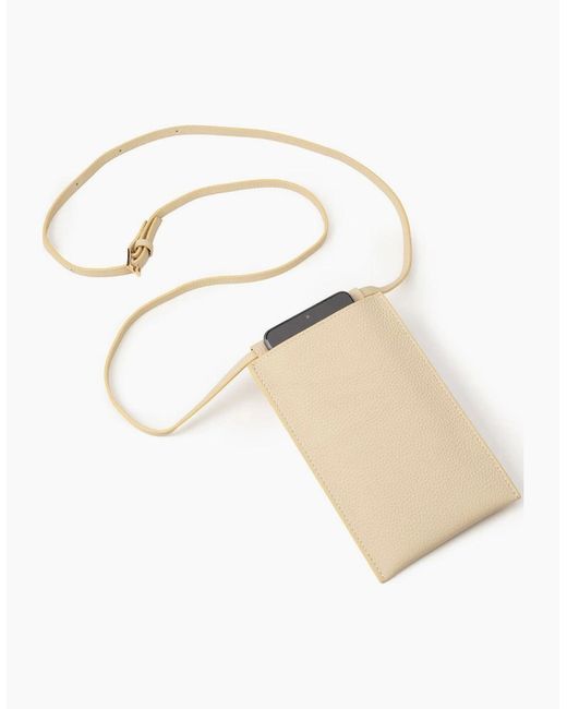 Elie Beaumont White Phone Pouch