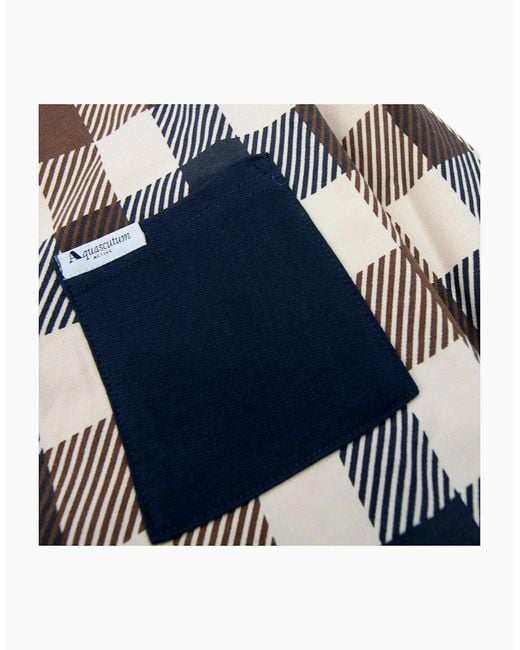 Aquascutum Blue Macro Iconic Pocket Crewneck 11 for men