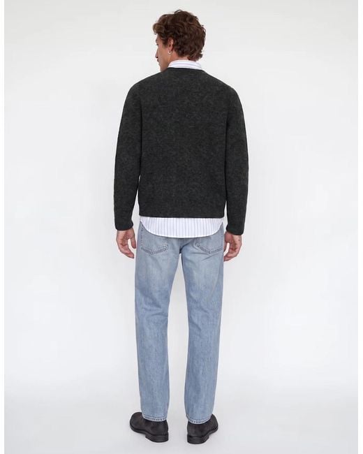 Jack & Jones Black Jprblasimon Souffle Knit Crew Jumper Medium Melange for men