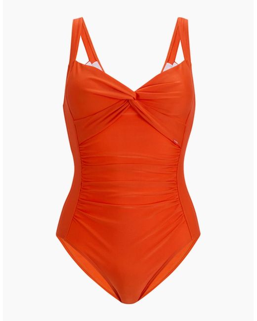 Regatta Orange Ladies Sakari Tummy Control One Piece Swimsuit