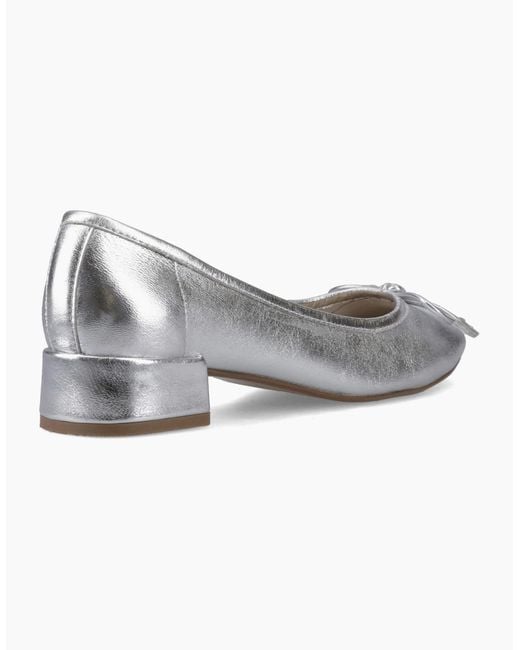 Hush Puppies White Silvia Low Heel Sandal Leather Sandals