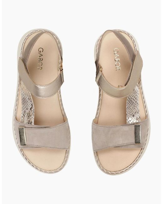 Gabor Natural Foam Sandals