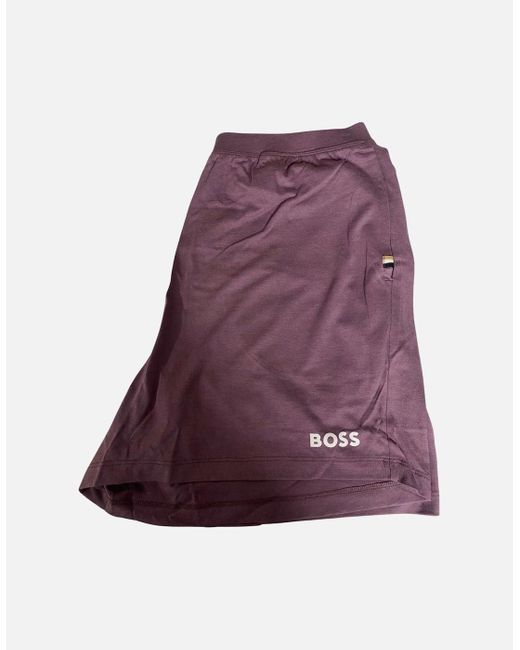 Boss Purple Bamboo Adeline Short Pyjama Set