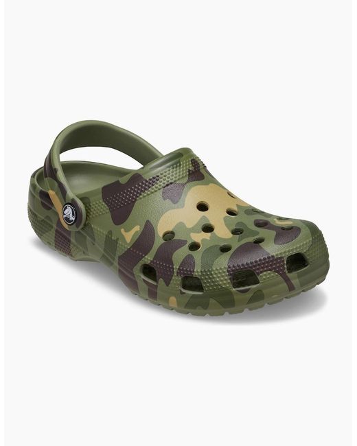 CROCSTM Green Classic Duck Camo Eva /Cargo Clogs for men