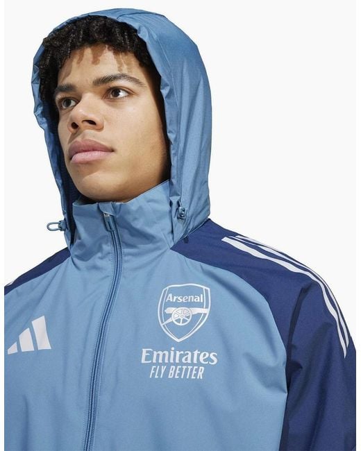 Adidas Blue Afc Aw Jkt for men
