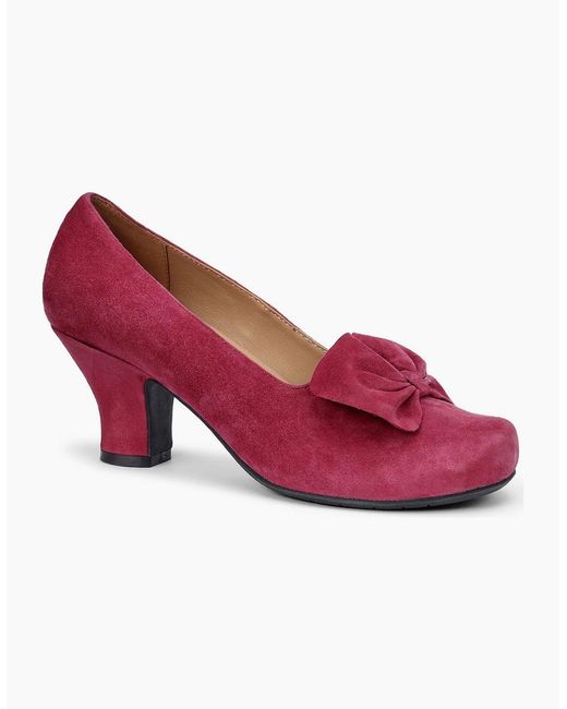Hotter Red Donna Court Shoes
