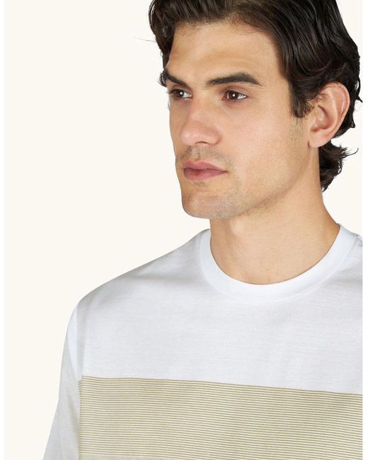 Paul & Shark White Riviera Cotton Jersey T-Shirt 331 for men
