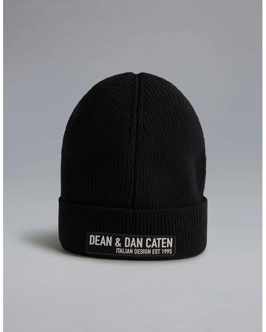 DSquared² Black Icon Beanie for men